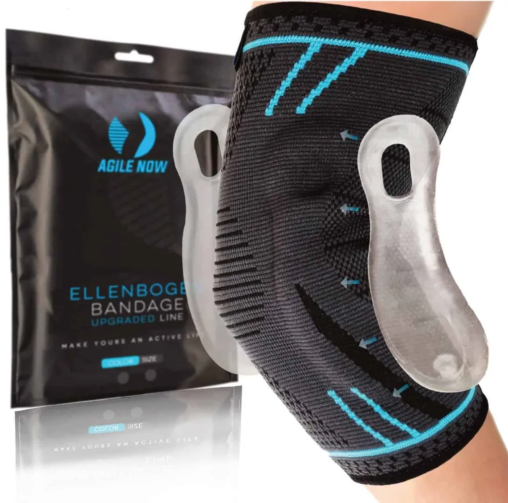 Agile Now Ellenbogenbandage AGILE NOW Ellenbogenbandage Upgraded Line Blue, M